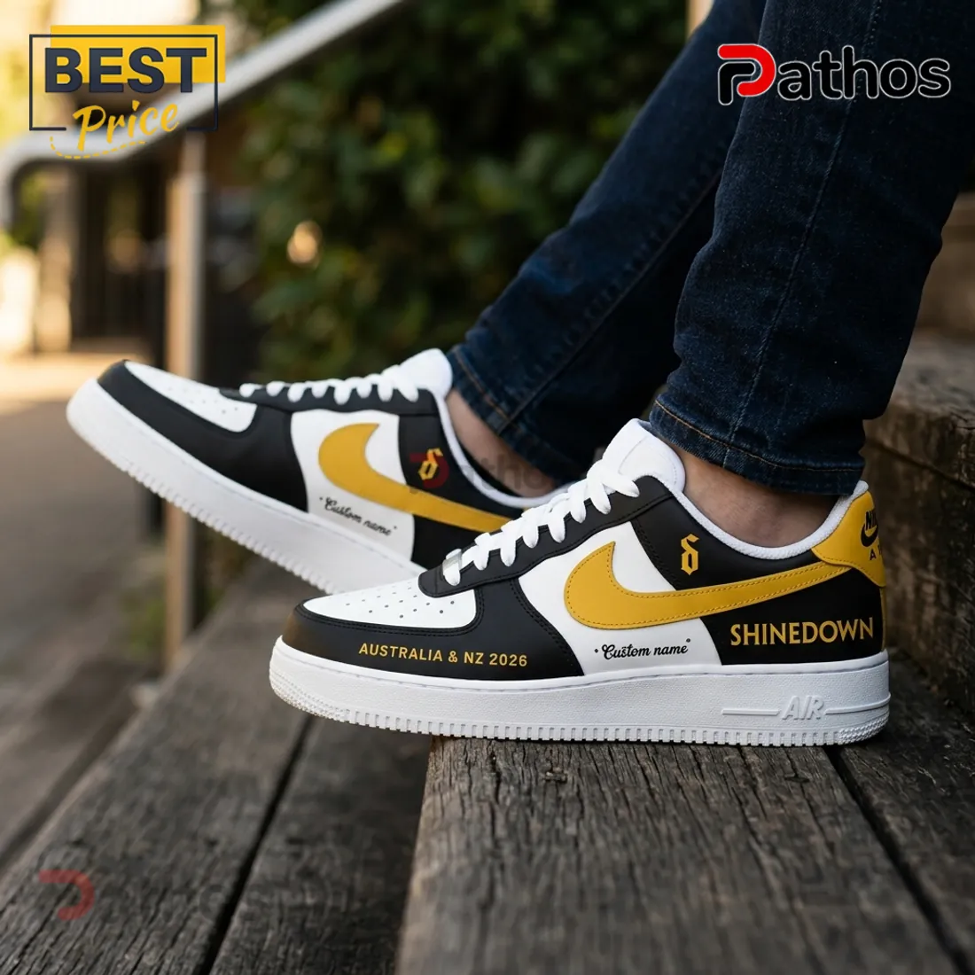 Shinedown x Bush Australia 2026 Custom Name Air Force 1 Shinedown x Bush Australia 2026 Custom Name Air Force 1