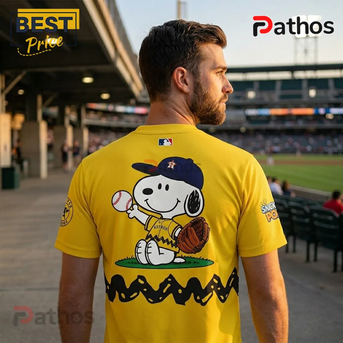 Snoopy x Houston Astros MLB Peanuts Night Collectible T-Shirt Snoopy x Houston Astros MLB Peanuts Night Collectible T-Shirt