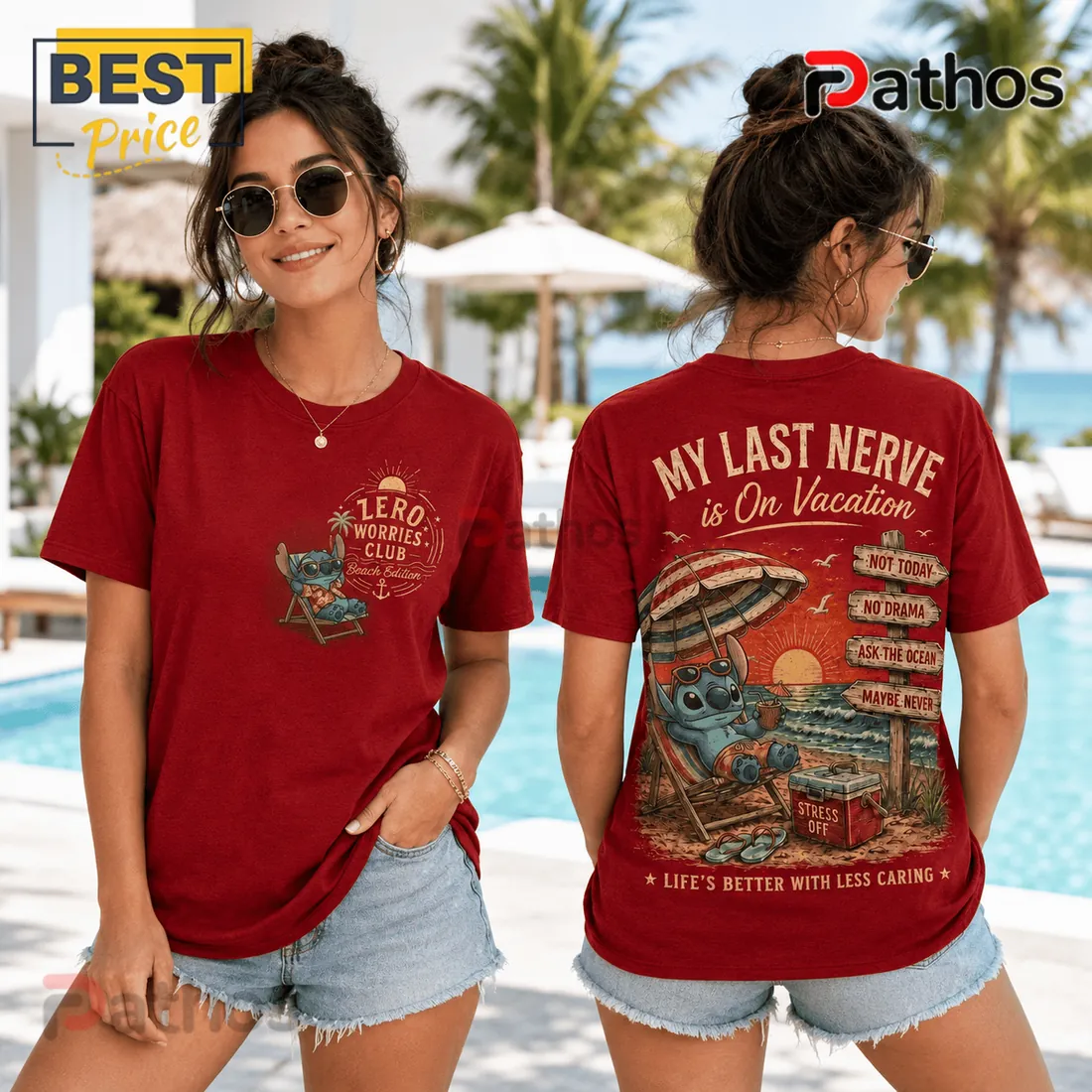 Stitch Sun & Chill Red T-Shirt 2026 Stitch Sun & Chill Red T-Shirt 2026