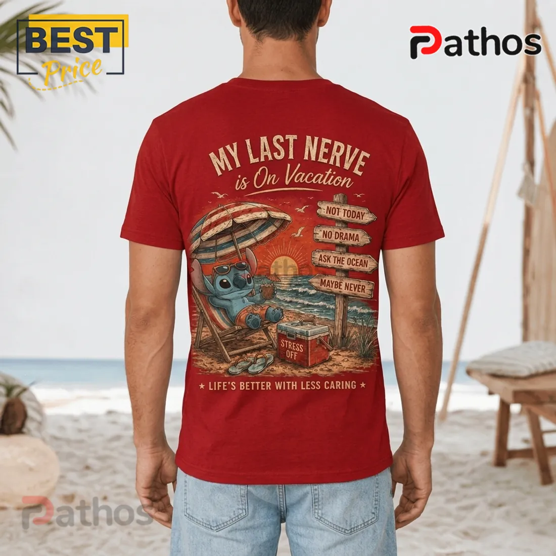 Stitch Sun & Chill Red T-Shirt 2026 Stitch Sun & Chill Red T-Shirt 2026
