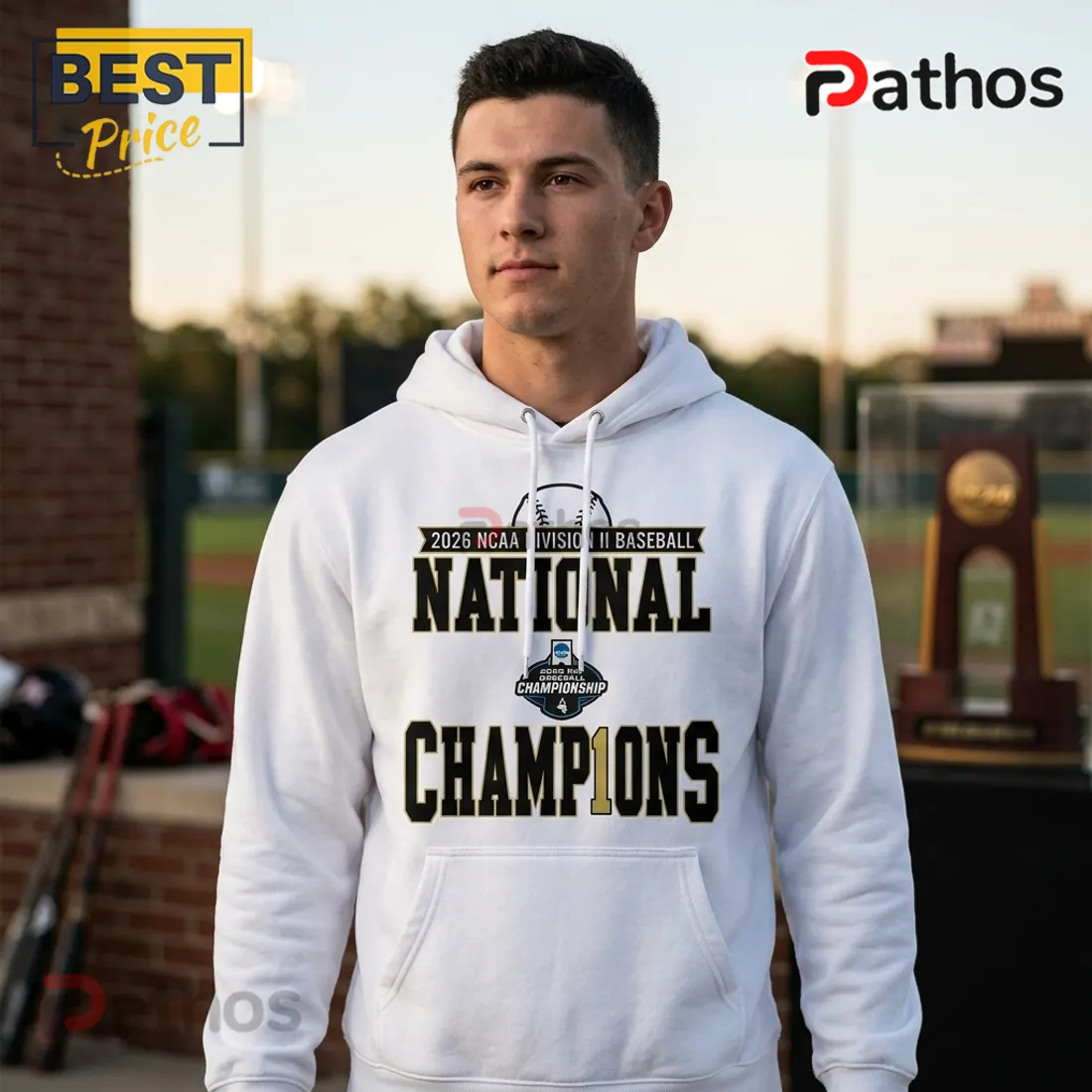 Tampa Spartans 2026 NCAA DII Baseball Champions Hoodie Tampa Spartans 2026 NCAA DII Baseball Champions Hoodie