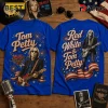 Tom Petty Red White and Blue Patriotic Illustrated Music T-Shirt