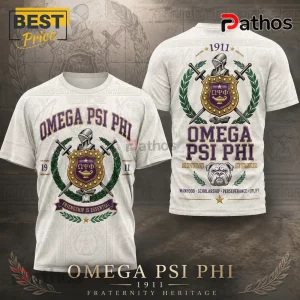 Omega Psi Phi Fraternity 1911 Heritage Crest Mascot T-Shirt