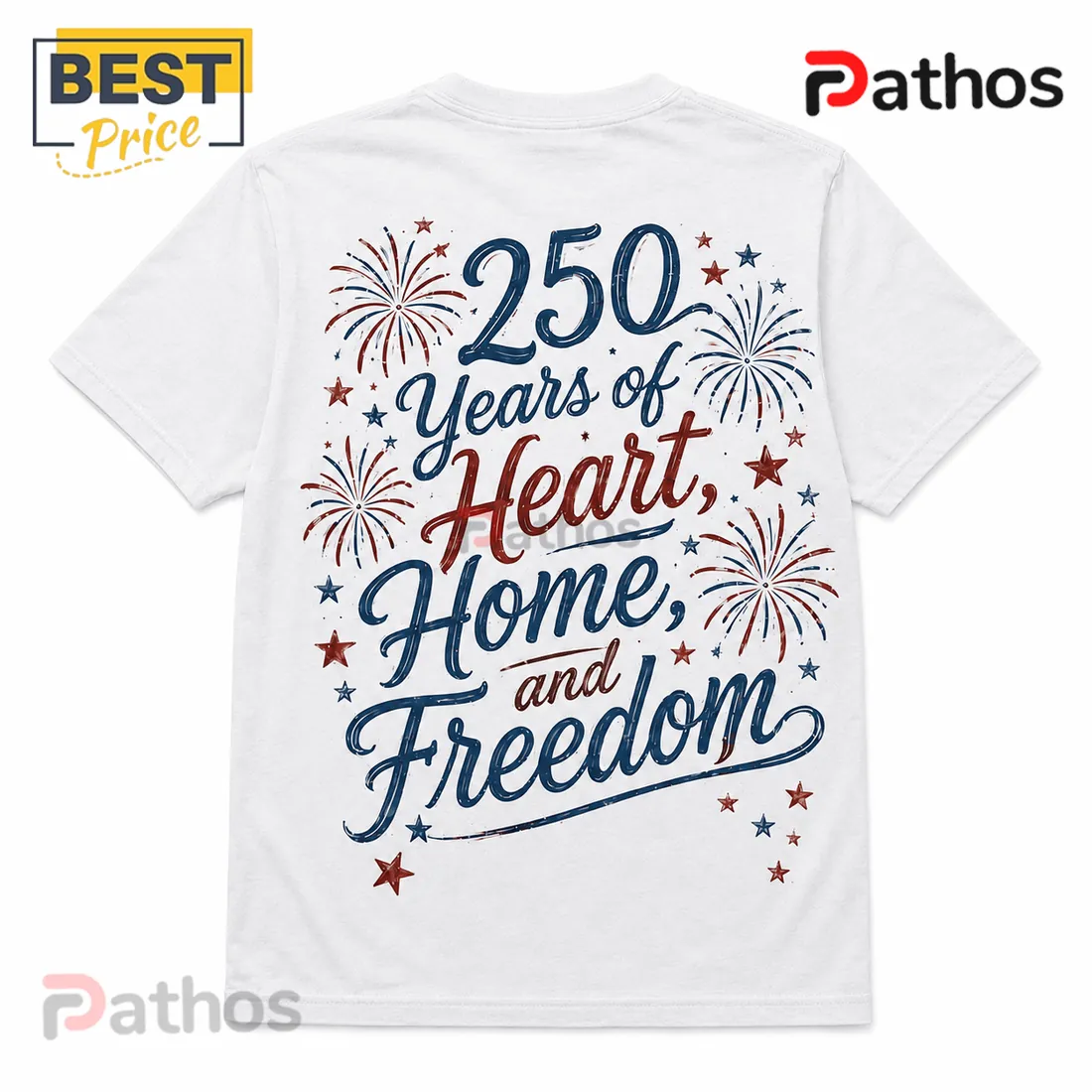 Willie Nelson 250 Years of Liberty Illustrated Cotton T-Shirt Willie Nelson 250 Years of Liberty Illustrated Cotton T-Shirt