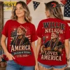 Willie Nelson America 250th Anniversary Music Legend T-Shirt