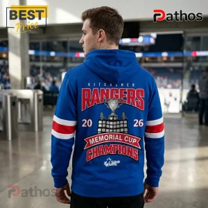 Kitchener Rangers 2026 Memorial Cup Champions Blue Pullover Hoodie