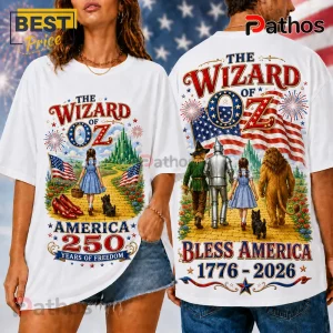 The Wizard of Oz Bless America 1776-2026 Patriotic T-Shirt