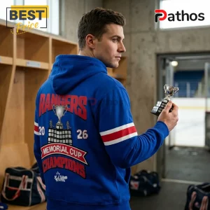 Kitchener Rangers 2026 Memorial Cup Champions Blue Pullover Hoodie