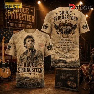 Bruce Springsteen Rock and Roll Never Forgets Timeless T-Shirt