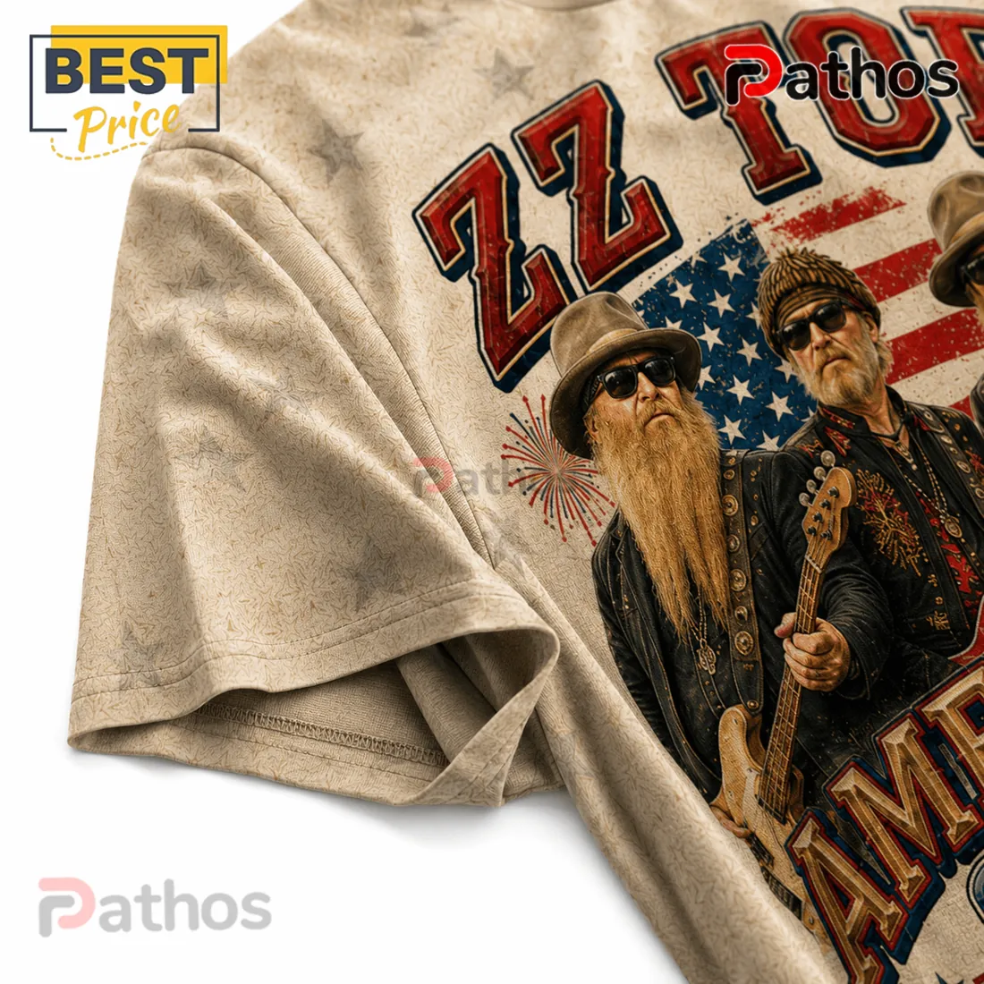 ZZ Top America 250 Honoring Freedom Rock Band Patriotic Shirt ZZ Top America 250 Honoring Freedom Rock Band Patriotic Shirt