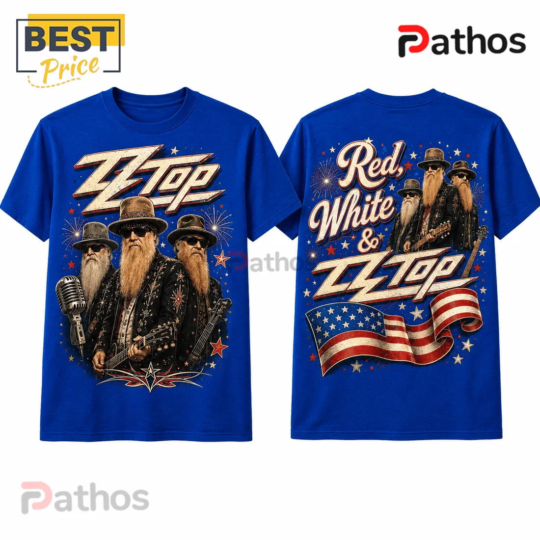 ZZ Top Red White and Blue Patriotic 2026 Shirt ZZ Top Red White and Blue Patriotic 2026 Shirt