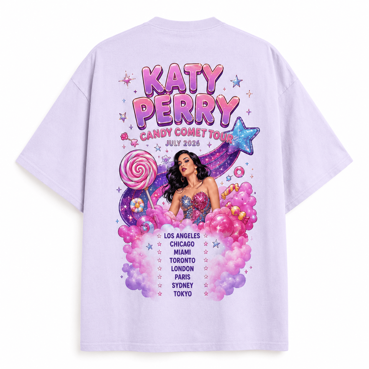 Katy Perry Candy Comet Tour 2026 Pink Shirt Katy Perry Candy Comet Tour 2026 Pink Shirt