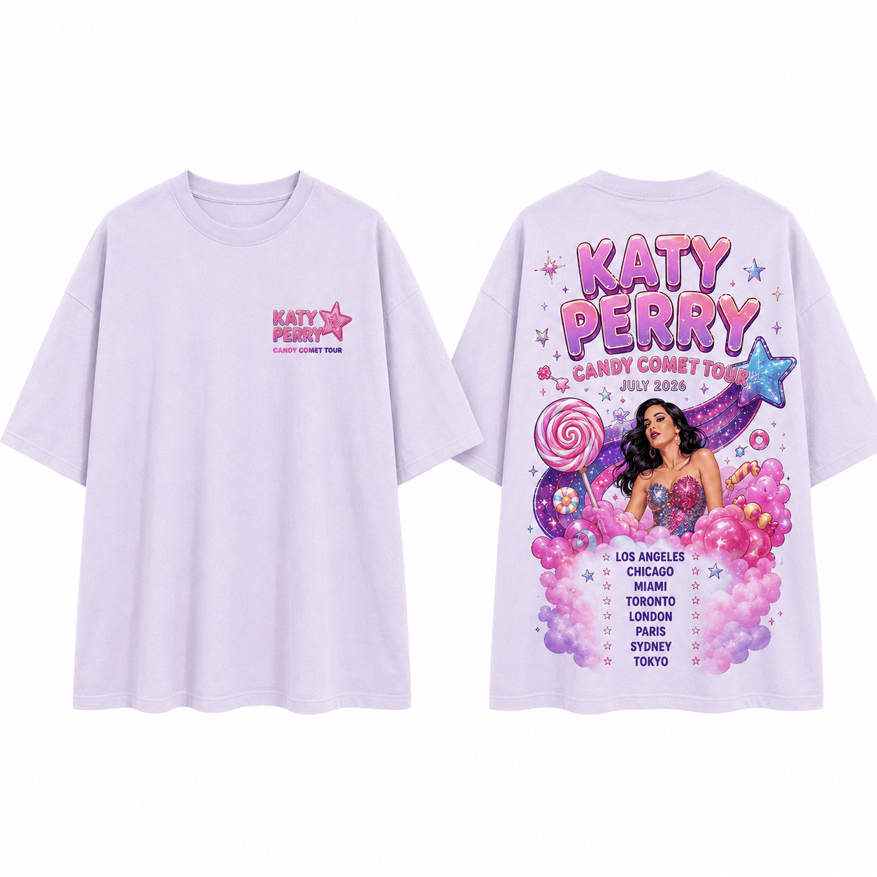 Katy Perry Candy Comet Tour 2026 Pink Shirt Katy Perry Candy Comet Tour 2026 Pink Shirt