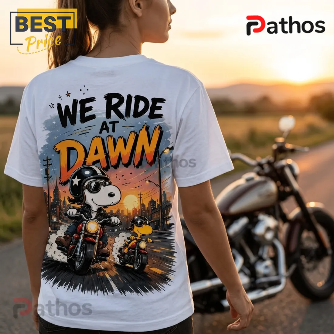 2026 Snoopy We Ride At Dawn Biker T-Shirt 2026 Snoopy We Ride At Dawn Biker T-Shirt