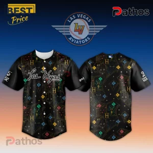 Harry Potter x Las Vegas Aviators 2026 Limited Edition Baseball Jersey with black fabric and iconic school house patterns.