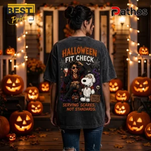 Danielle Galligan x Brian Griffin Halloween Acid Wash T-Shirt 4 Danielle Galligan x Brian Griffin Halloween acid wash T-shirt featuring a cartoon illustration and spooky fall decor.