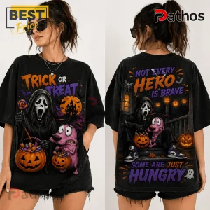 Ghostface x Courage the Cowardly Dog Halloween T-Shirt