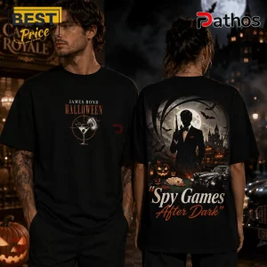 James Bond Halloween Spy Games Black T-Shirt