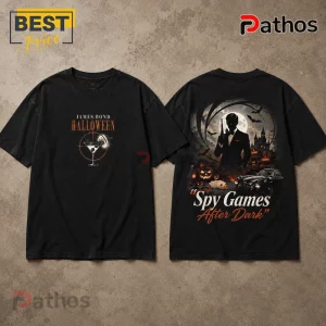 James Bond Halloween Spy Games Black T-Shirt