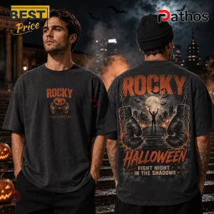 Rocky Halloween Fight Night Charcoal T-Shirt