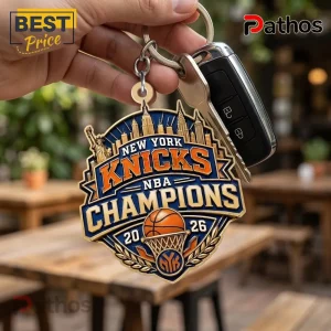New York Knicks 2026 NBA Champions 3D Metal Keychain 4 New York Knicks 2026 NBA Champions 3D metal keychain featuring the Statue of Liberty, NYC skyline, and basketball imagery.