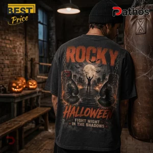 Rocky Halloween Fight Night Charcoal T-Shirt