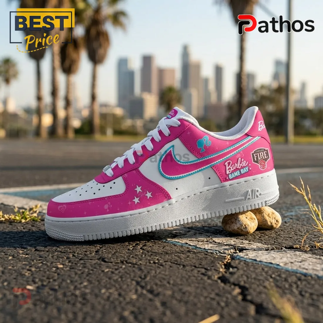 Barbie x Portland Fire WNBA 2026 Custom Air Force 1 Barbie x Portland Fire WNBA 2026 Custom Air Force 1