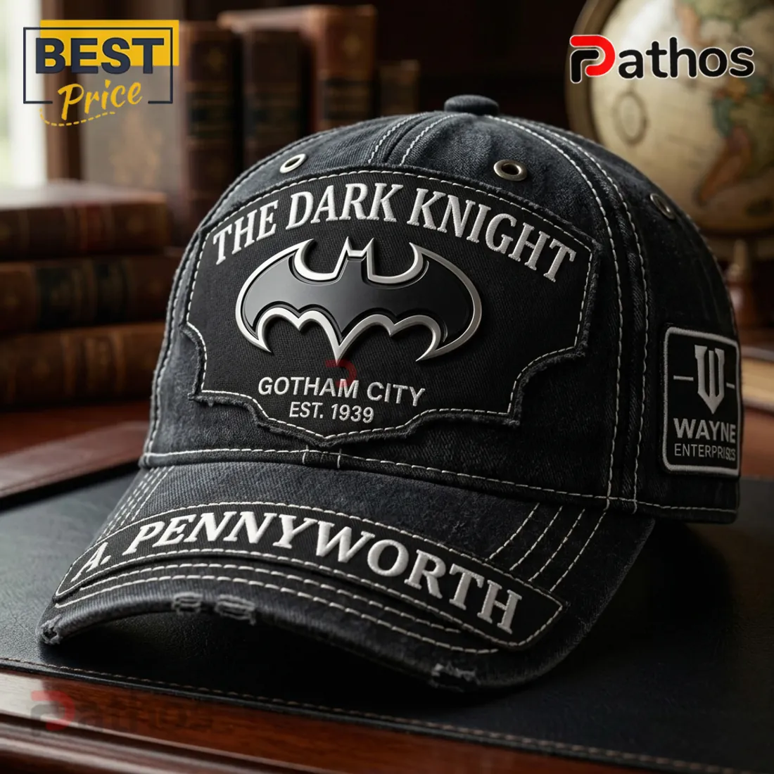 Batman The Dark Knight Personalized Gotham City Baseball Cap Batman The Dark Knight Personalized Gotham City Baseball Cap