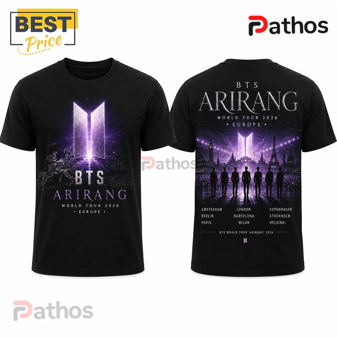 BTS Arirang World Tour 2026 Limited Edition T-Shirt BTS Arirang World Tour 2026 Limited Edition T-Shirt