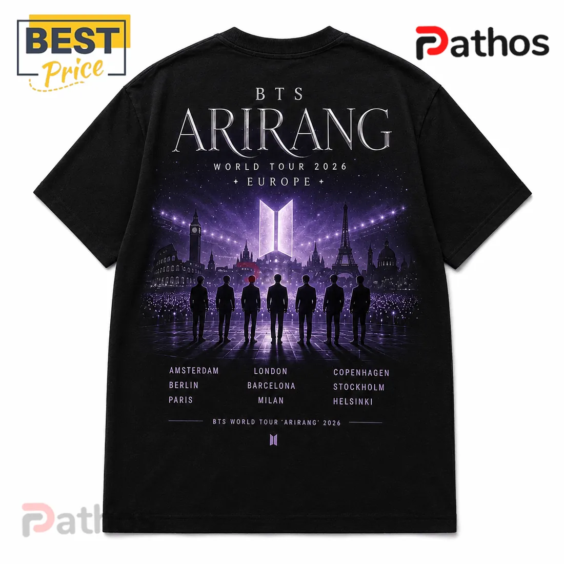 BTS Arirang World Tour 2026 Limited Edition T-Shirt BTS Arirang World Tour 2026 Limited Edition T-Shirt