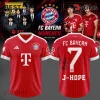 BTS J-Hope Bayern Munich Signature Red Football Jersey
