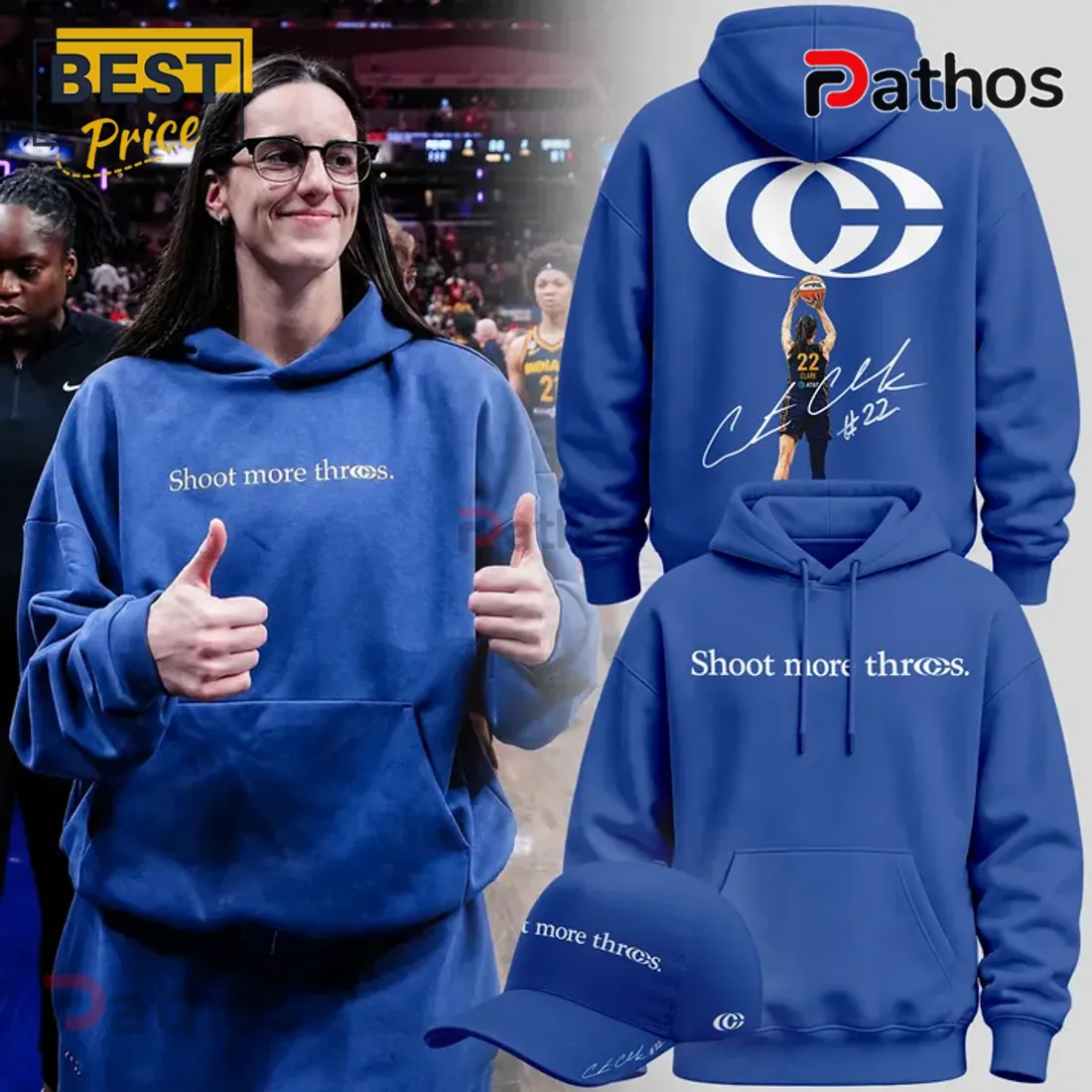 Caitlin Clark 2026 Special Edition Blue Hoodie Caitlin Clark 2026 Special Edition Blue Hoodie