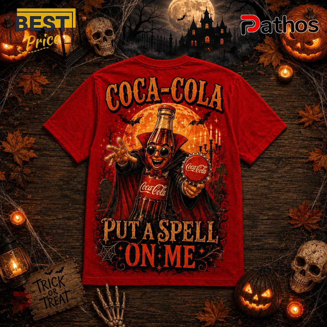 Coca-Cola Witch Bottle Halloween Red T-Shirt Coca-Cola Witch Bottle Halloween Red T-Shirt