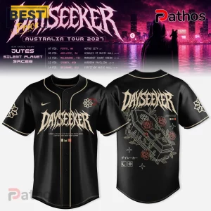 Dayseeker Australia Tour 2027 Black Baseball Jersey