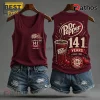 Dr Pepper 141 Years Anniversary Burgundy V-Neck Tank Top