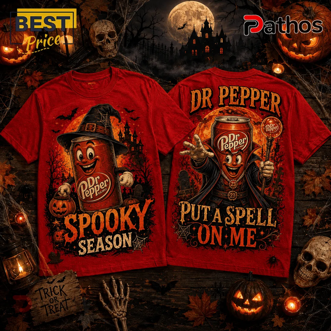 Dr Pepper Spooky Season Witch Hat Red T-Shirt Dr Pepper Spooky Season Witch Hat Red T-Shirt