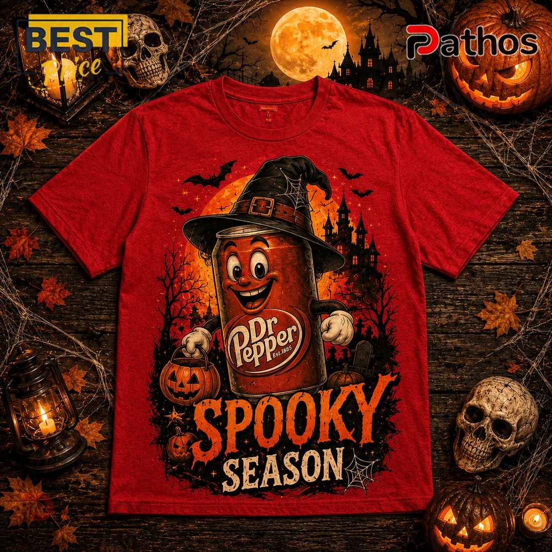 Dr Pepper Spooky Season Witch Hat Red T-Shirt Dr Pepper Spooky Season Witch Hat Red T-Shirt