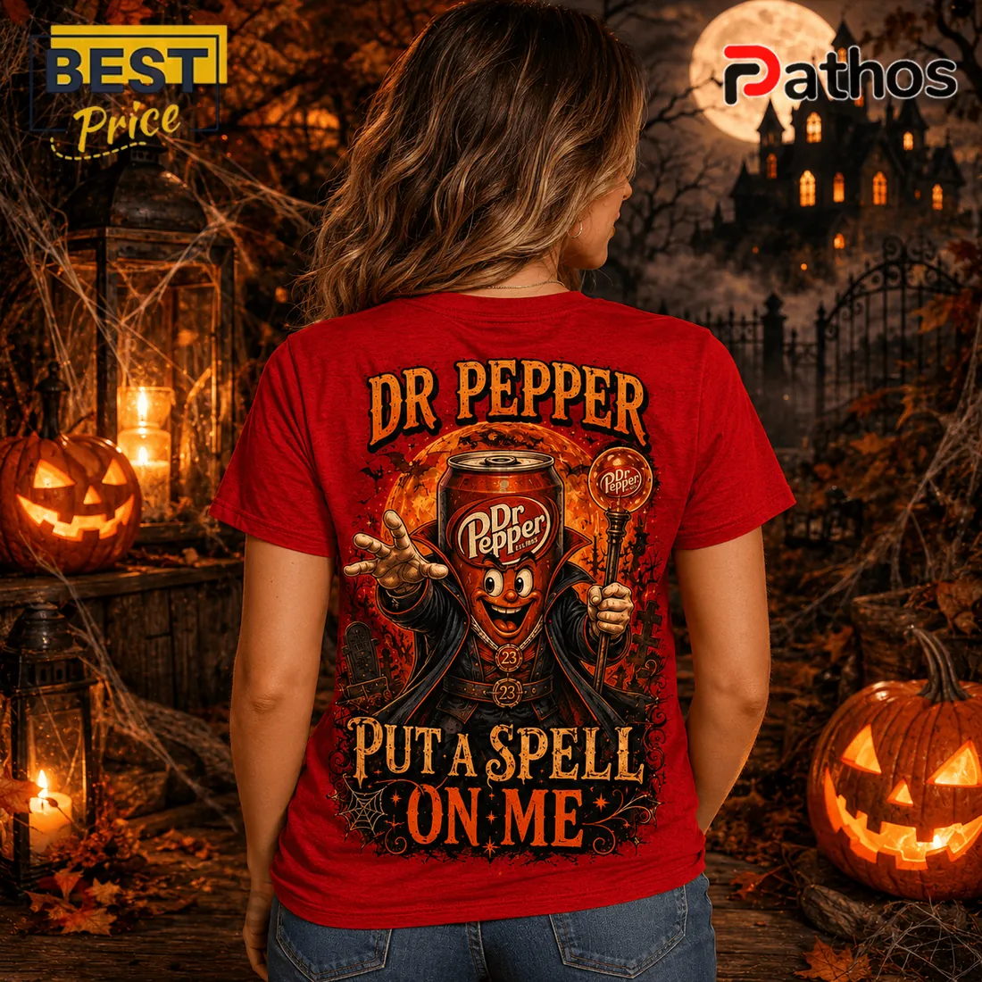 Dr Pepper Spooky Season Witch Hat Red T-Shirt Dr Pepper Spooky Season Witch Hat Red T-Shirt