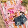 Dunkin Donuts 76th Anniversary Pink V-Neck Tank Top