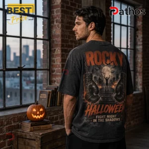 Rocky Halloween Fight Night Charcoal T-Shirt