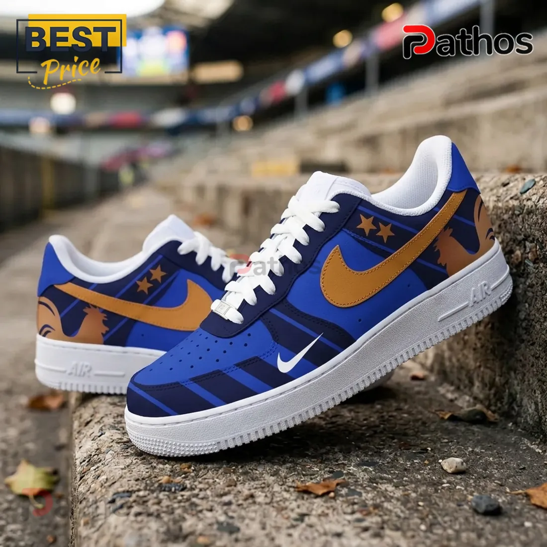 France Soccer World Cup 2026 Blue Custom AF1 Sneakers France Soccer World Cup 2026 Blue Custom AF1 Sneakers