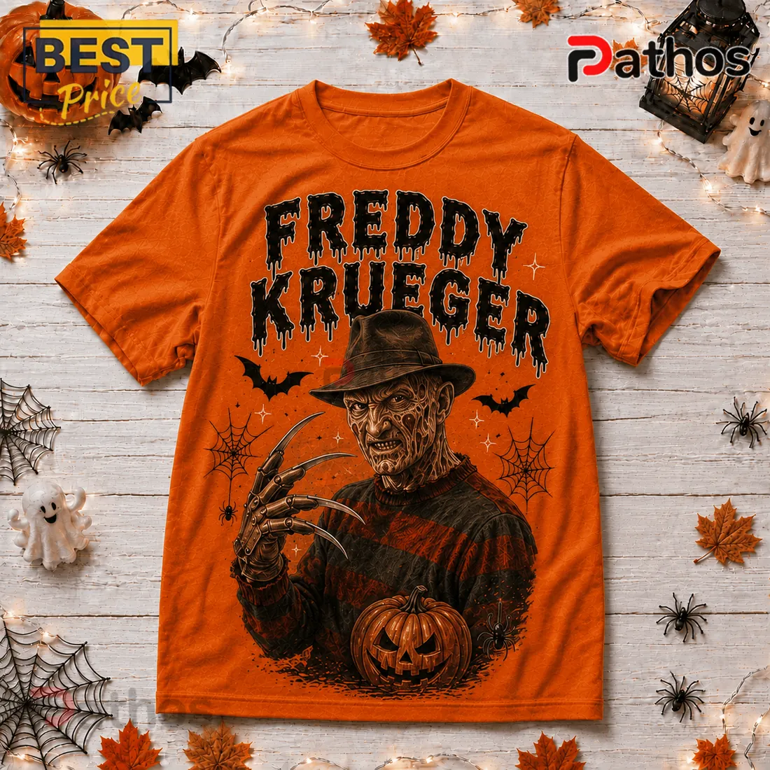 Freddy Krueger Life Is Scarier Orange T-Shirt Freddy Krueger Life Is Scarier Orange T-Shirt