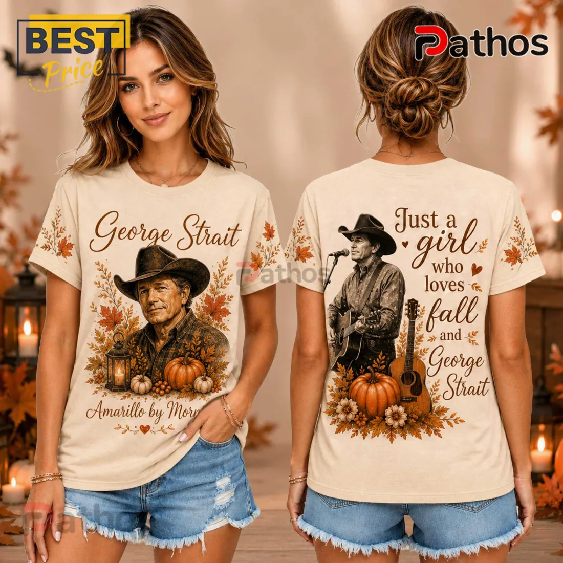 George Strait Amarillo by Morning Beige T-Shirt George Strait Amarillo by Morning Beige T-Shirt