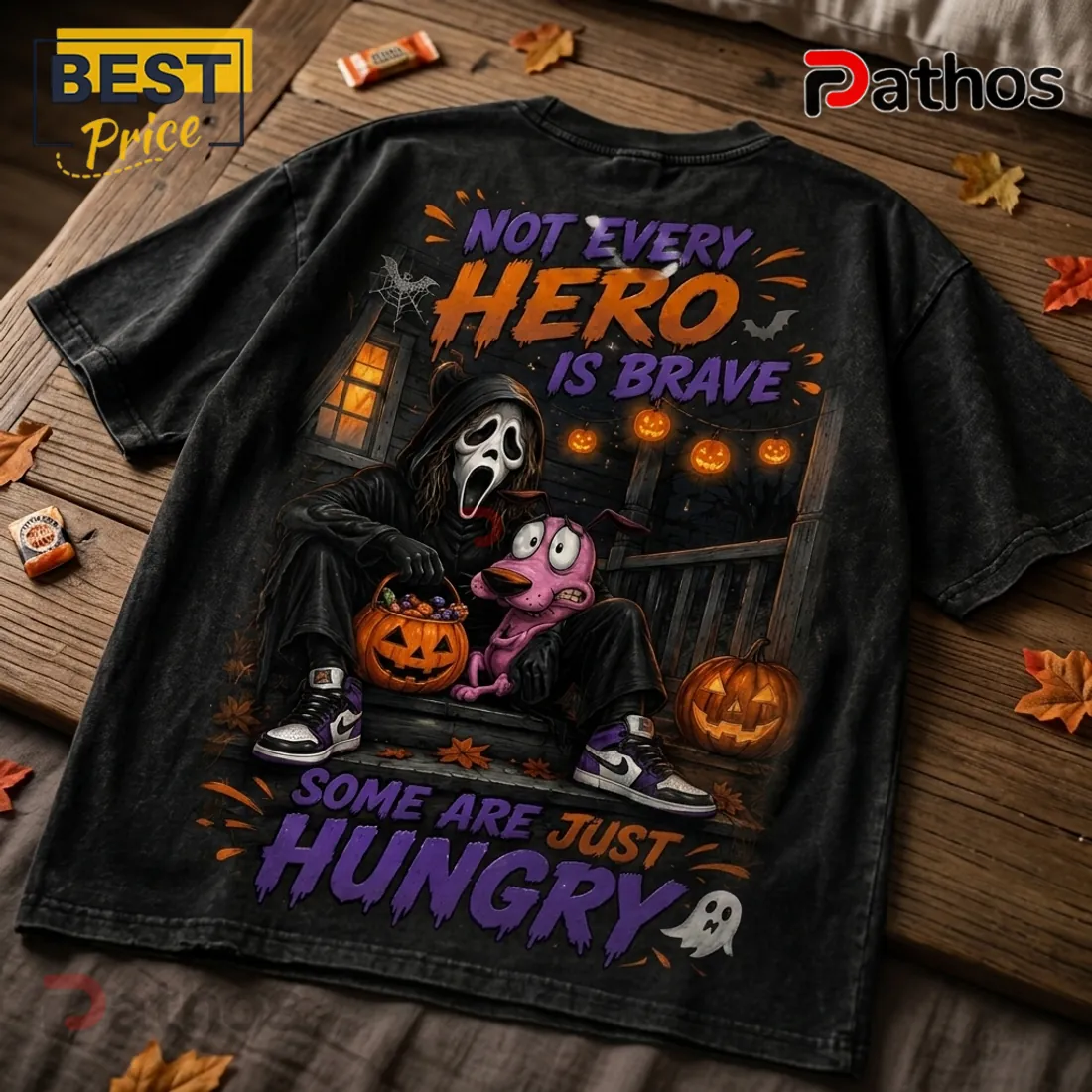 Ghostface x Courage the Cowardly Dog Halloween T-Shirt Ghostface x Courage the Cowardly Dog Halloween T-Shirt