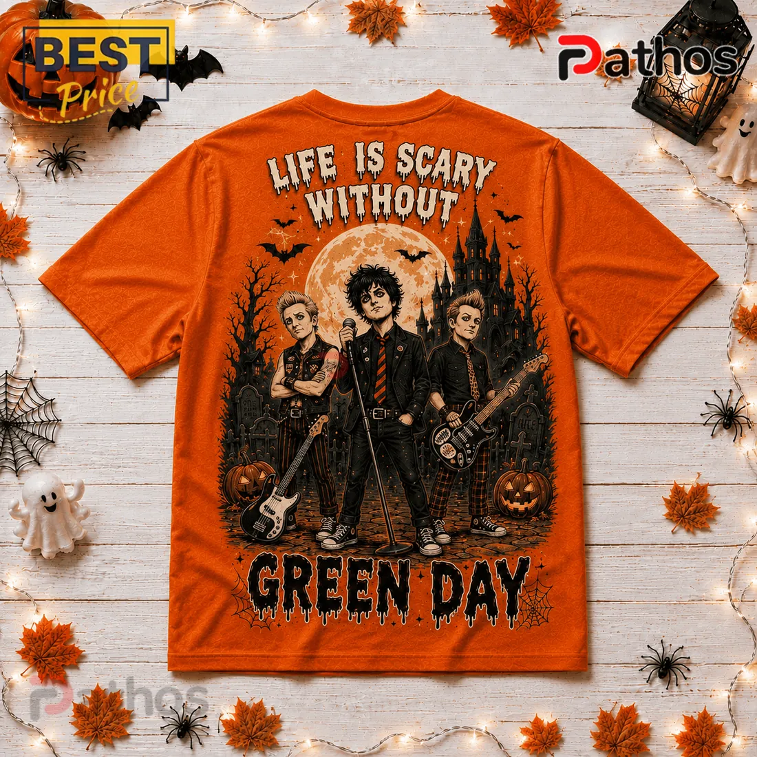 Green Day Life Is Scary Without Orange Halloween T-Shirt Green Day Life Is Scary Without Orange Halloween T-Shirt