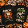 Green Day x Snoopy Halloween Black T-Shirt