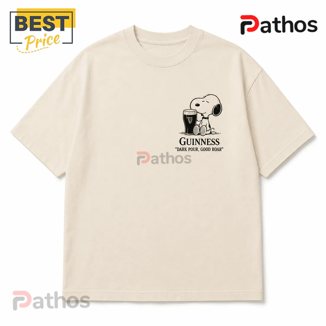 Guinness x Snoopy Vintage Cream T-Shirt Guinness x Snoopy Vintage Cream T-Shirt