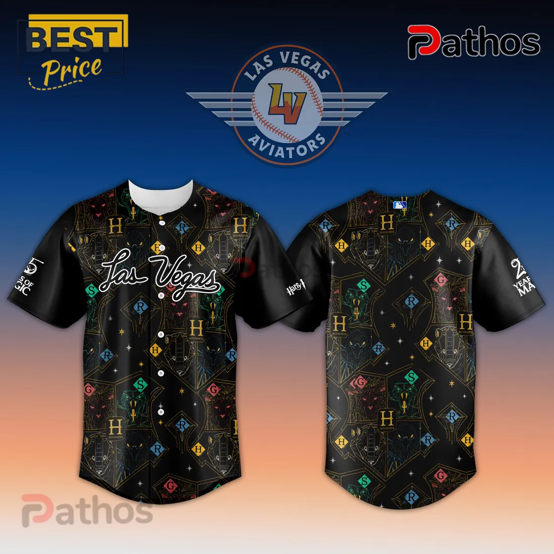 Harry Potter x Las Vegas Aviators 2026 Limited Edition Baseball Jersey Harry Potter x Las Vegas Aviators 2026 Limited Edition Baseball Jersey