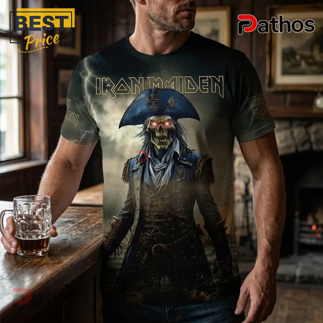 Iron Maiden World Tour 2026 Skeleton T-Shirt Iron Maiden World Tour 2026 Skeleton T-Shirt