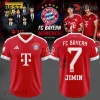 Jimin BTS FC Bayern Munich Signature Red Football Jersey